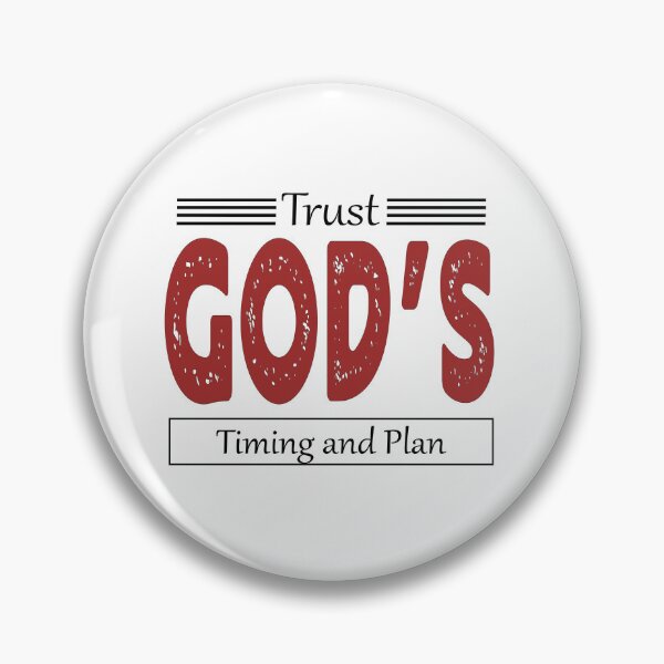 Item preview, Trust God's Timing and Plan Design | Christian Design designed and sold by KansydMerch.