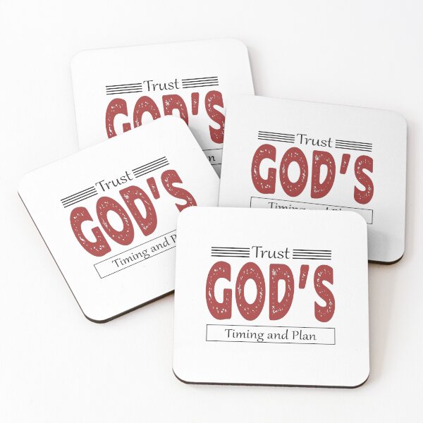 Item preview, Trust God's Timing and Plan Design | Christian Design designed and sold by KansydMerch.