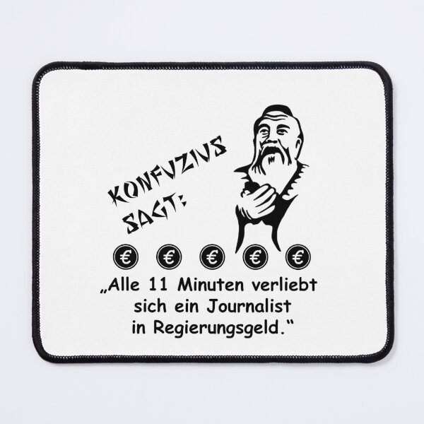 Item preview, Confucius says: Every 11 minutes a journalist falls in love designed and sold by ARTmanhART.