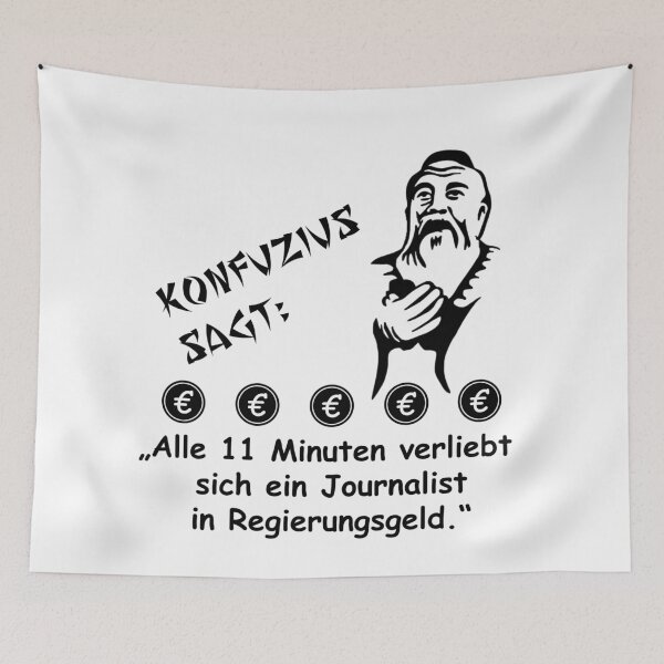 Item preview, Confucius says: Every 11 minutes a journalist falls in love designed and sold by ARTmanhART.