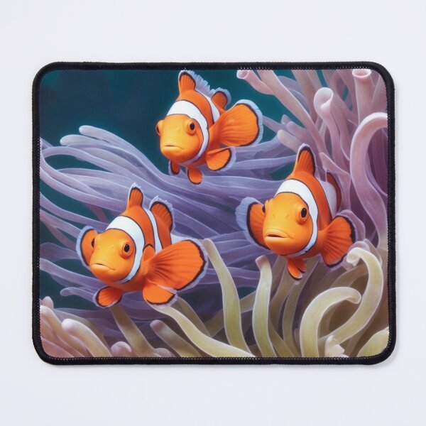 Item preview, Several clownfishes among anemones. Underwater artwork. Color sketch style  designed and sold by Andrey-Myagkov.