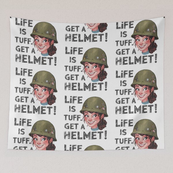 Item preview, Tough Woman, Life Is Tough, Wear A Helmet designed and sold by PlanetMarker.