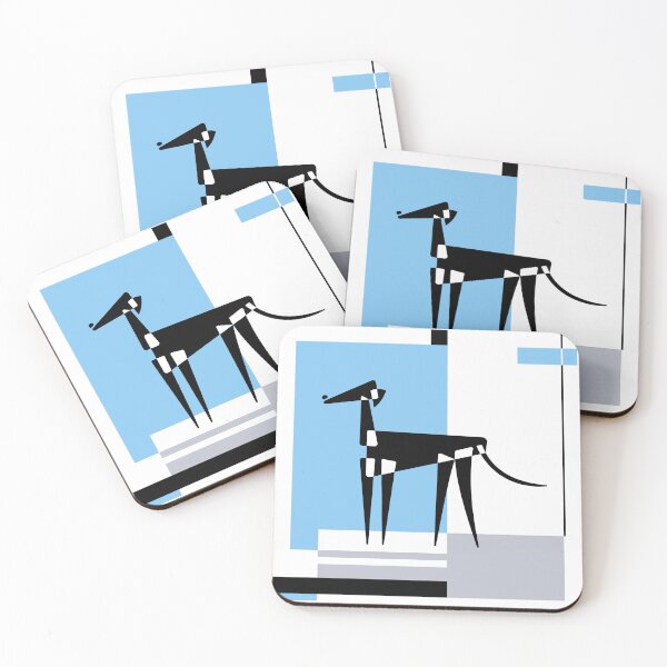 Item preview, Azawakh. Dog breed silhouette on an abstract background. designed and sold by ArchiTania Studio.