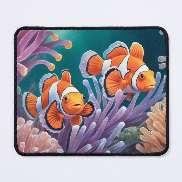 Item preview, Several clownfishes among anemones. Underwater artwork. Color sketch style  ЦЕНТР designed and sold by Andrey-Myagkov.