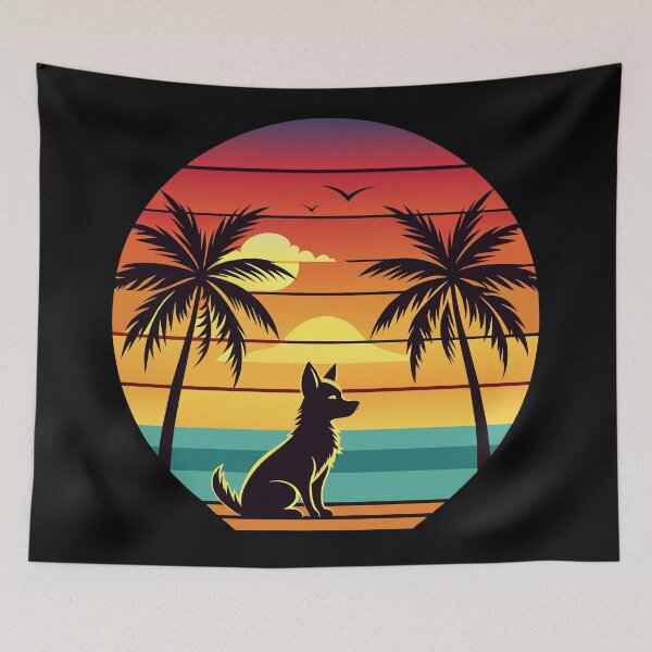 Item preview, sunset dog designed and sold by jkrphoto.