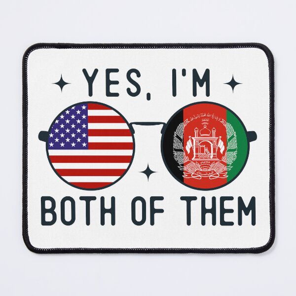 Item preview, Yes I'm Both Of Them American Afghan designed and sold by OX-tright.