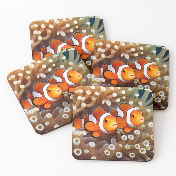 Item preview, Clownfishes among anemones. Underwater artwork. Color sketch style  designed and sold by Andrey-Myagkov.