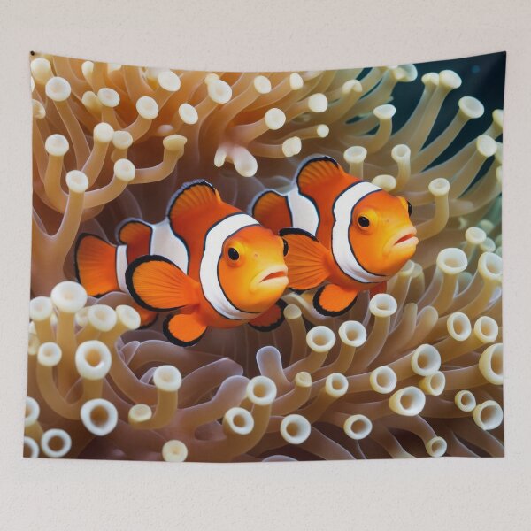 Item preview, Clownfishes among anemones. Underwater artwork. Color sketch style  designed and sold by Andrey-Myagkov.