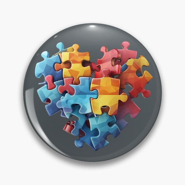 Item preview,  Autism Heart. Autism Heart, Autism heart circuit, Puzzle awareness stickers designed and sold by Anastasiia Yurevych.