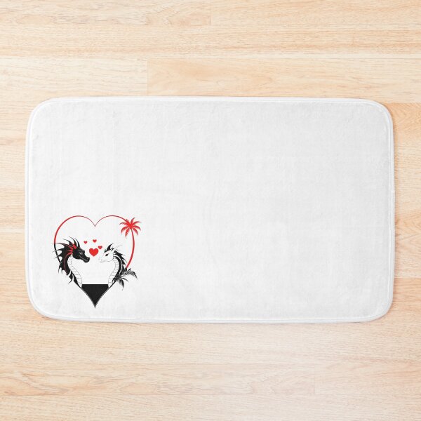 Item preview, Black and White Dragons in Love - With Red - at the Beach designed and sold by Beachy.