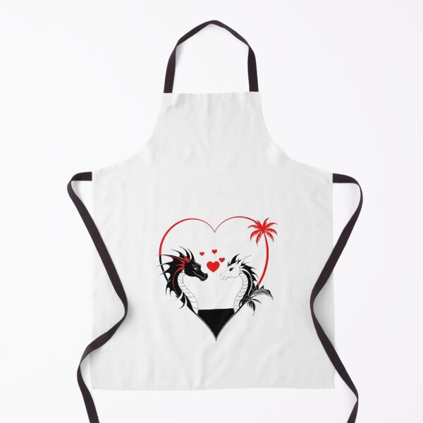 Item preview, Black and White Dragons in Love - With Red - at the Beach designed and sold by Beachy.