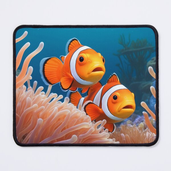 Item preview, Clownfishes among anemones. Underwater artwork. Color sketch style designed and sold by Andrey-Myagkov.