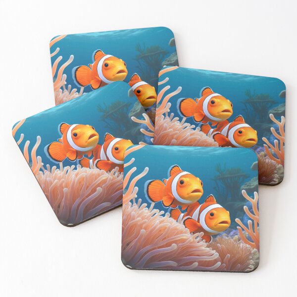 Item preview, Clownfishes among anemones. Underwater artwork. Color sketch style  designed and sold by Andrey-Myagkov.