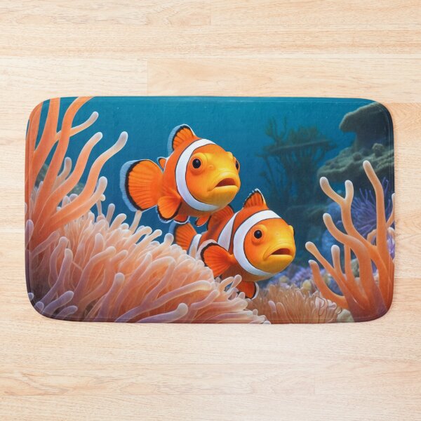 Item preview, Clownfishes among anemones. Underwater artwork. Color sketch style  designed and sold by Andrey-Myagkov.