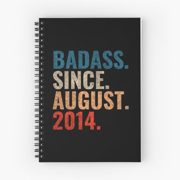 Item preview, Badass since August 2014 Vintage 2014 August birthday gift designed and sold by Teelogic.