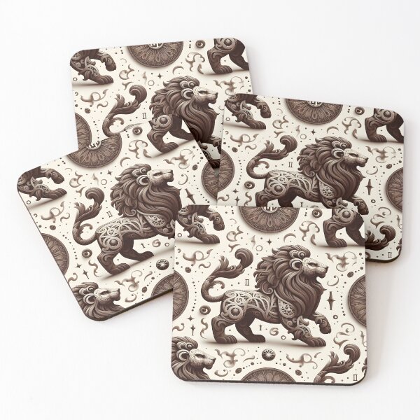 Item preview, Majestic Leo Zodiac Lion - Intricate Astrology Art designed and sold by CraftFabrica.