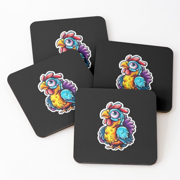 Item preview, Colorful chicken designed and sold by NerdyBerlin.