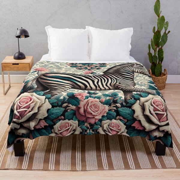 Item preview, Zebra In Damask With Teal designed and sold by DesignsByPrnces.
