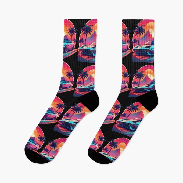Item preview, Neon Dreams: A Synthwave Odyssey designed and sold by AI-Only Creations.