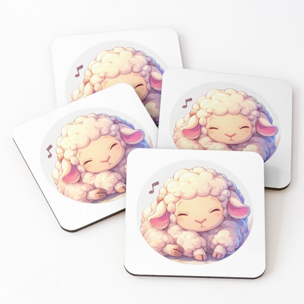 Item preview, Cute Lamb Listening to music // Loving Lamb Animal // Sheep designed and sold by SMARTKIT  DESIGNAGENCY.