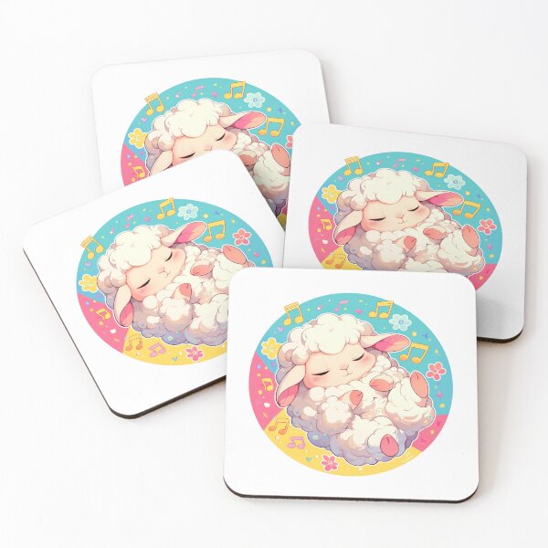 Item preview, Cute Lamb Listening to music // Loving Lamb Animal // Sheep designed and sold by SMARTKIT  DESIGNAGENCY.
