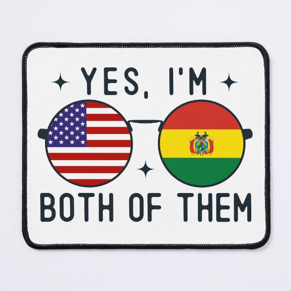 Item preview, Yes I'm Both Of Them American Bolivian designed and sold by OX-tright.