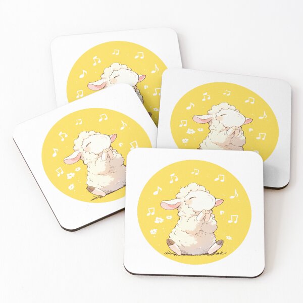 Item preview, Cute Lamb Listening to music // Loving Lamb Animal // Sheep designed and sold by SMARTKIT  DESIGNAGENCY.