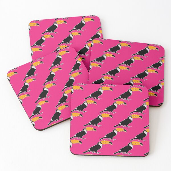 Item preview, Toucans pink background new scale  designed and sold by Tatiana Ribeiro.