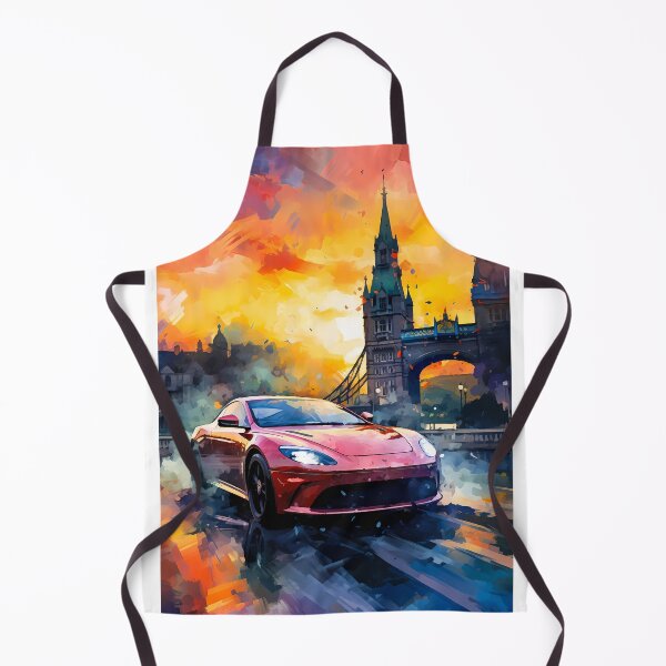 Item preview, Red Aston Martin DB11 London Bridge Sunset designed and sold by RevUpDesign.