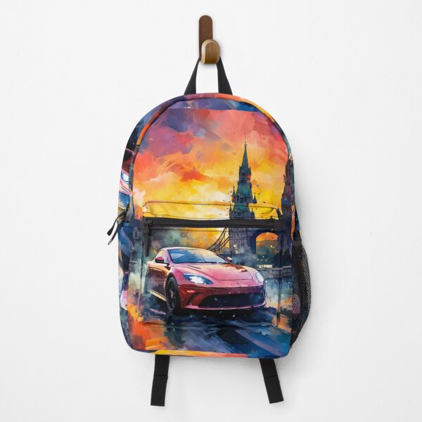 Item preview, Red Aston Martin DB11 London Bridge Sunset designed and sold by RevUpDesign.