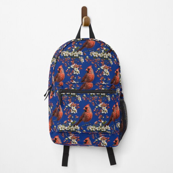 Item preview, A Red Cardinal Bird Surrounded by Cornus florida Flowers designed and sold by taiche.