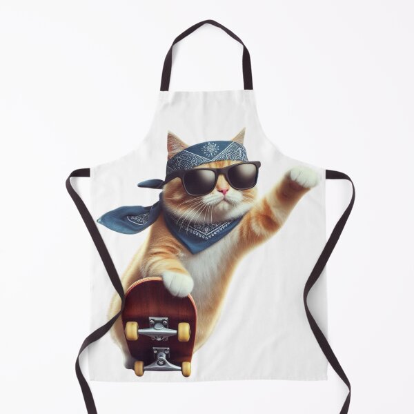 Item preview, Skateboarding Cat in Sunglasses and Bandana designed and sold by C73Design.