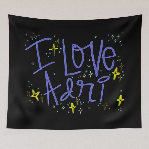 Item preview, I LOVE ADRI NAME PURPLE designed and sold by GIVENGRACE.ART.