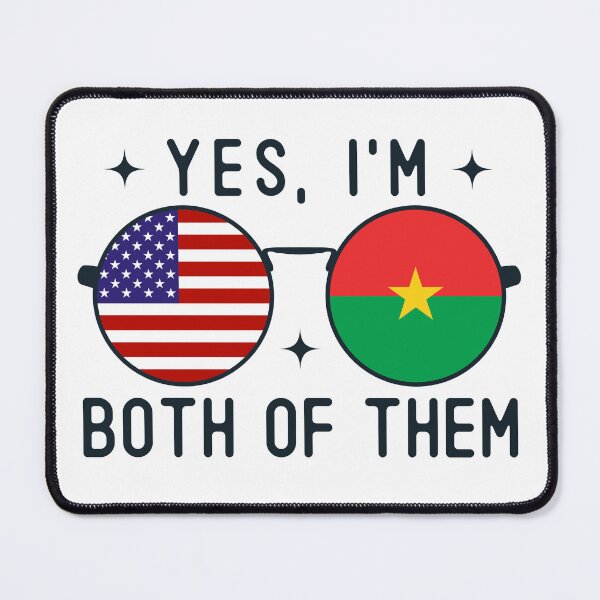 Item preview, Yes I'm Both Of Them American Burkinabe designed and sold by OX-tright.