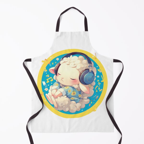 Item preview, Cute Lamb Listening to music // Loving Lamb Animal // Sheep designed and sold by SMARTKIT DESIGNAGENCY.