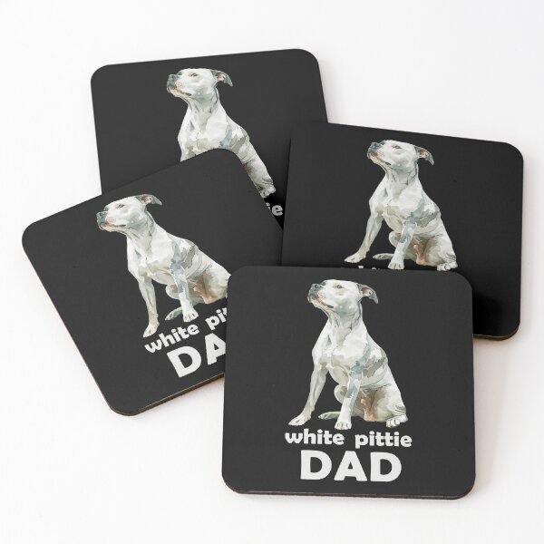 Item preview, white pittie DAD designed and sold by EmeraldeaArt.
