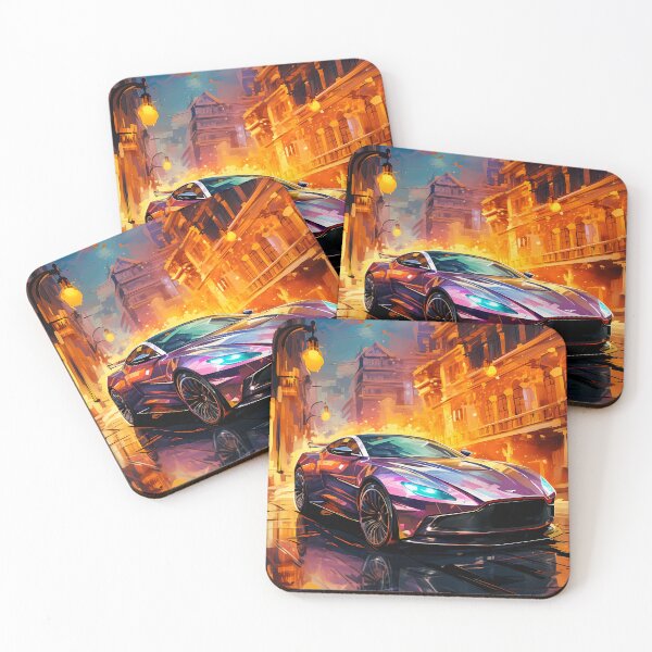 Item preview, Purple Aston Martin DB11 Burning City designed and sold by RevUpDesign.