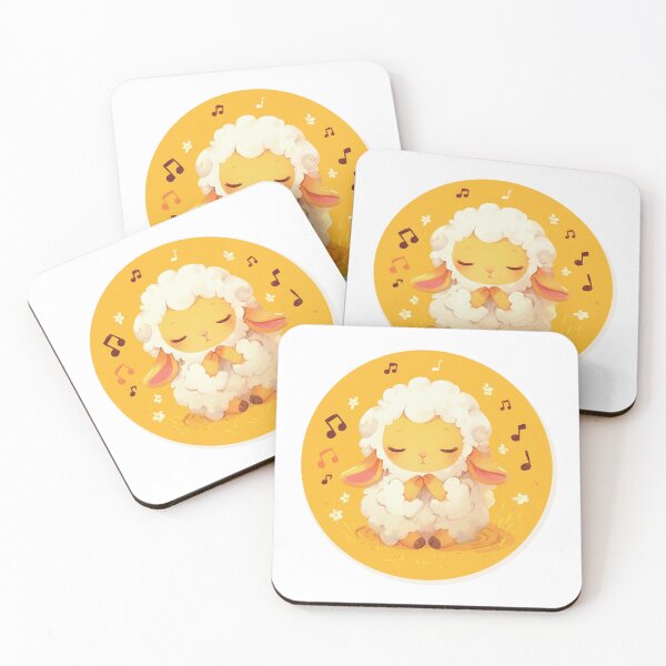 Item preview, Cute Lamb Listening to music // Loving Lamb Animal // Sheep designed and sold by SMARTKIT  DESIGNAGENCY.