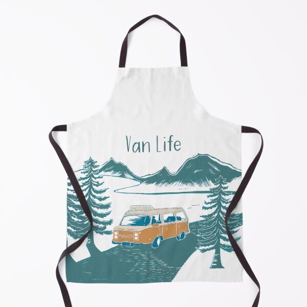Item preview, Van life linocut designed and sold by Maddy Bennett.