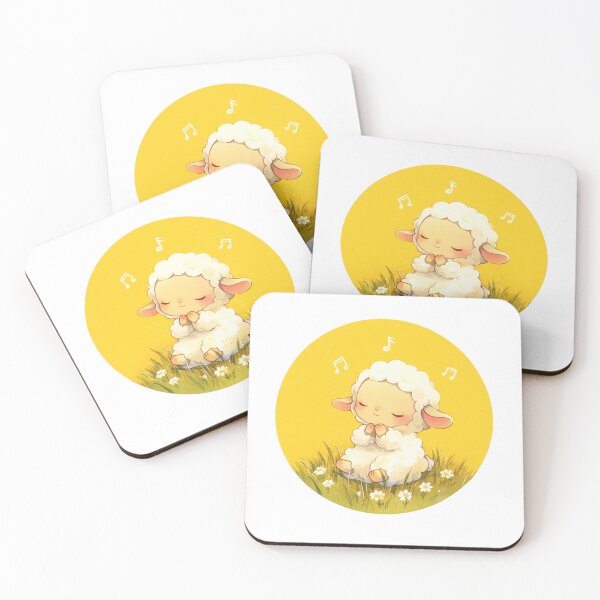 Item preview, Cute Lamb Listening to music // Loving Lamb Animal // Sheep designed and sold by SMARTKIT  DESIGNAGENCY.
