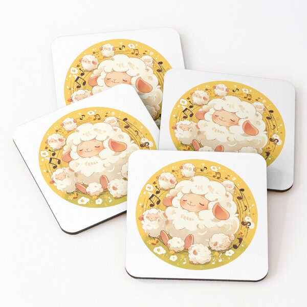 Item preview, Cute Lamb Listening to music // Loving Lamb Animal // Sheep designed and sold by SMARTKIT  DESIGNAGENCY.