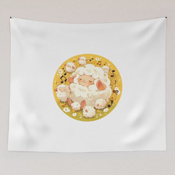 Item preview, Cute Lamb Listening to music // Loving Lamb Animal // Sheep designed and sold by SMARTKIT  DESIGNAGENCY.