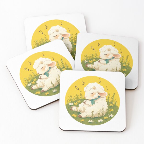 Item preview, Cute Lamb Listening to music // Loving Lamb Animal // Sheep designed and sold by SMARTKIT  DESIGNAGENCY.