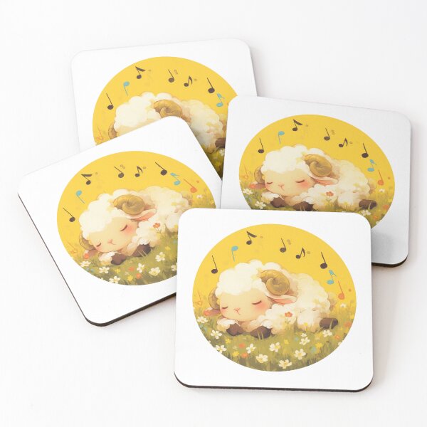 Item preview, Cute Lamb Listening to music // Loving Lamb Animal // Sheep designed and sold by SMARTKIT  DESIGNAGENCY.
