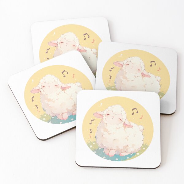 Item preview, Cute Lamb Listening to music // Loving Lamb Animal // Sheep designed and sold by SMARTKIT  DESIGNAGENCY.