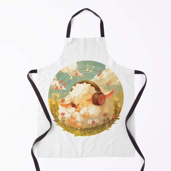 Item preview, Cute Lamb Listening to music // Loving Lamb Animal // Sheep designed and sold by SMARTKIT DESIGNAGENCY.