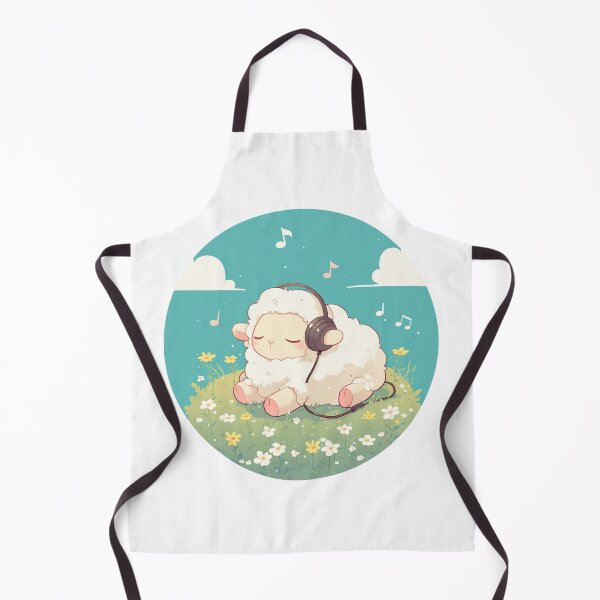 Item preview, Cute Lamb Listening to music // Loving Lamb Animal // Sheep designed and sold by SMARTKIT DESIGNAGENCY.
