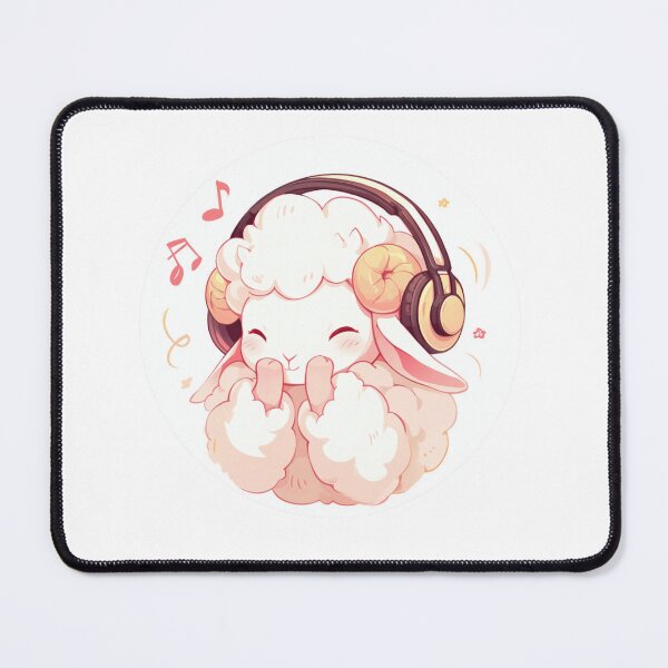 Item preview, Cute Lamb Listening to music // Loving Lamb Animal // Sheep designed and sold by SMARTKIT  DESIGNAGENCY.