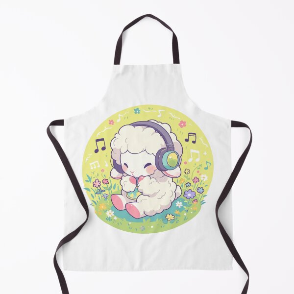 Item preview, Cute Lamb Listening to music // Loving Lamb Animal // Sheep designed and sold by SMARTKIT DESIGNAGENCY.