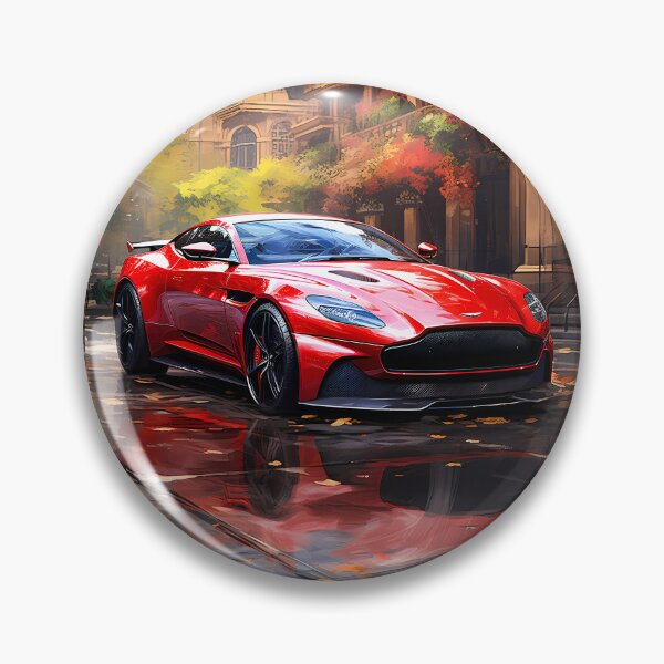 Item preview, Red Aston Martin DB11 AMR Autumn Elegance & Classic Architecture designed and sold by RevUpDesign.